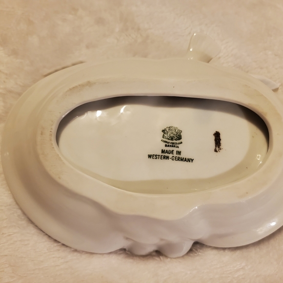 Vintage Gerold Porzellan Bavaria Porcelain Seagull Over Ocean Trink Tray/Ashtray - Picture 4 of 6